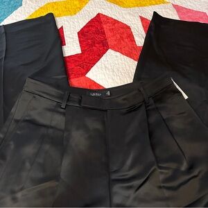NWT Lauren Ralph Lauren Wide Leg Black Trousers